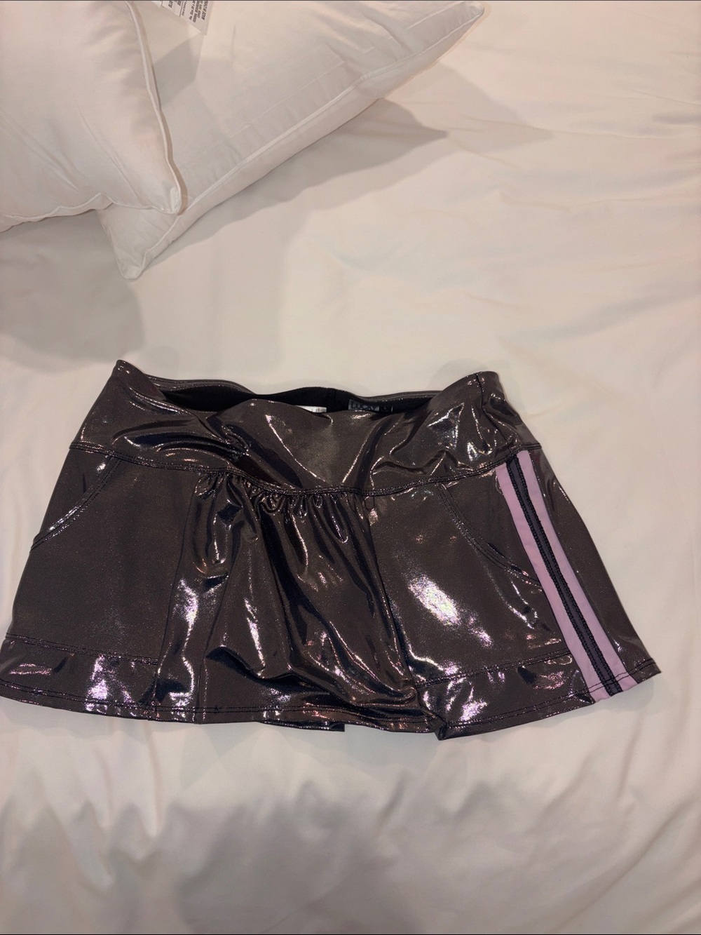 Lucky in love foil skirt